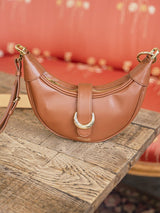 Immaculate Vegan - Minuit sur Terre Callisto Vegan Leather Crossbody Bag | Chestnut