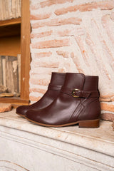 Immaculate Vegan - Minuit sur Terre Illusion Vegan Leather Ankle Boots | Chocolate