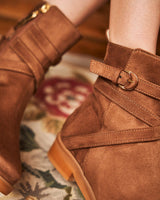 Immaculate Vegan - Minuit sur Terre Shadow Vegan Suede Ankle Boots | Hazelnut