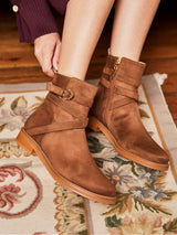 Immaculate Vegan - Minuit sur Terre Shadow Vegan Suede Ankle Boots | Hazelnut UK8 / EU42 / US10