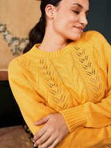 Immaculate Vegan - Minuit sur Terre Mist Organic Cotton Jumper | Ochre XL