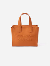 Immaculate Vegan - Miomojo Alma M Orange Leather Vegan Tote Bag | Orange