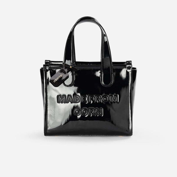 Miomojo Alma M Corn Leather Vegan Tote Bag Black