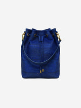 Immaculate Vegan - Gamma Handcrafted Cork Vegan Bucket Backpack | Navy
