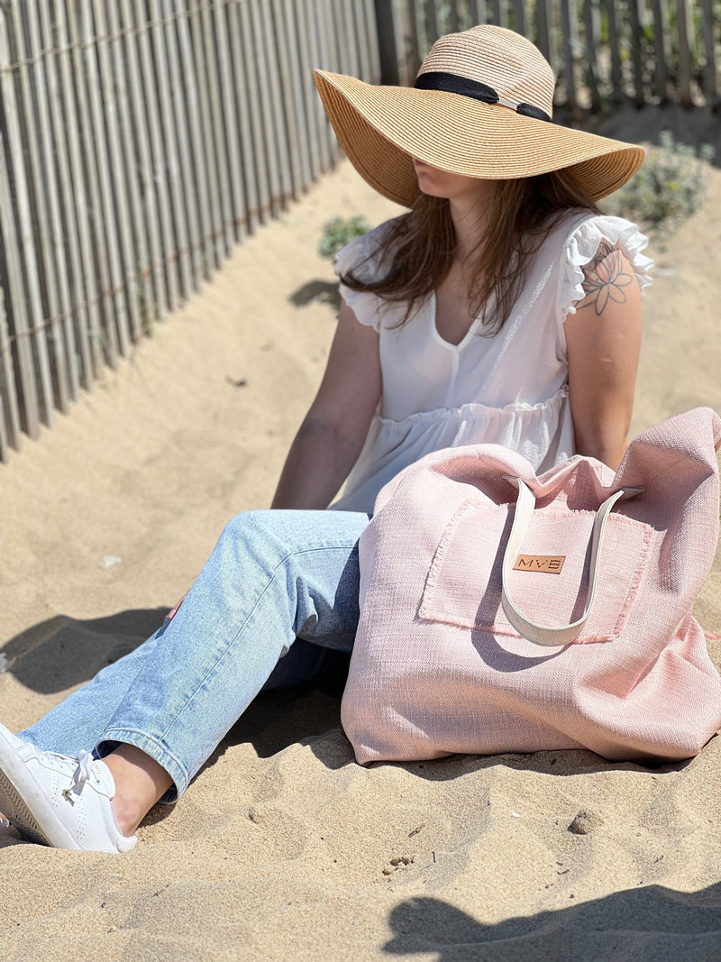 My Vegan Bags BEACH BAG  SUMMER SOFT PINK