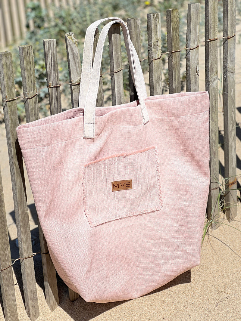 My Vegan Bags BEACH BAG  SUMMER SOFT PINK