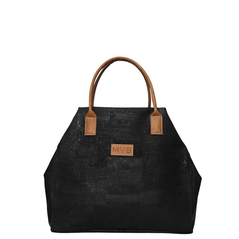 My Vegan Bags TOTE BAG CORK BLACK