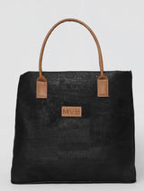 Immaculate Vegan - My Vegan Bags TOTE BAG CORK BLACK