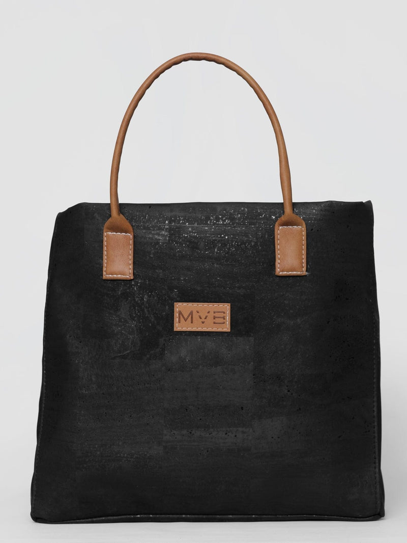 My Vegan Bags TOTE BAG CORK BLACK