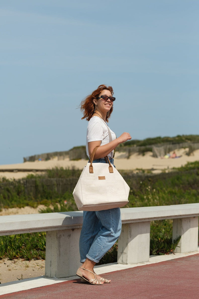 My Vegan Bags TOTE BAG CORK WHITE