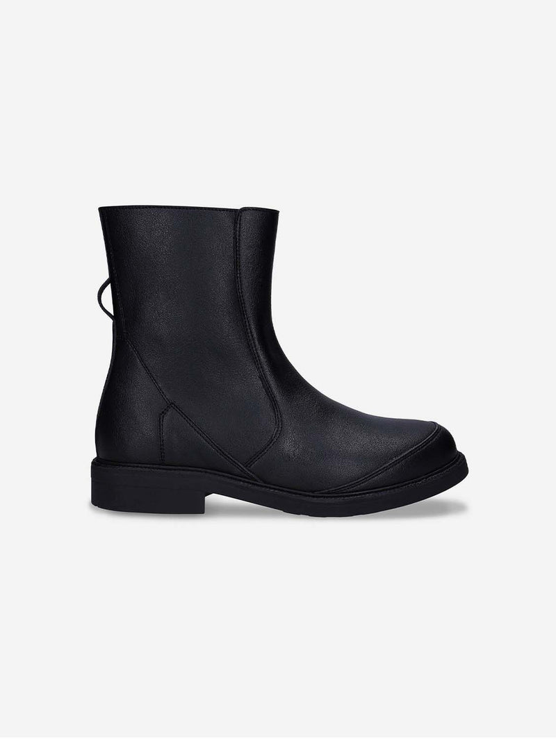 NAE Vegan Shoes Leto Unisex Vegan Leather Tall Ankle Boots | Black 36