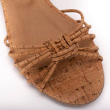 NAE Vegan Shoes Ange Cork vegan sandals with heel