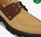 Immaculate Vegan - NAE Vegan Shoes Dario Men's Vegan Suede Boat Shoes | Beige