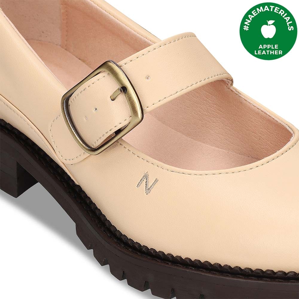 NAE Vegan Shoes Emisa Women s Vegan Apple Leather Mary Janes Beige