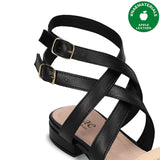 Immaculate Vegan - NAE Vegan Shoes OLGA Black Vegan Sandals