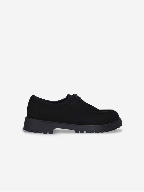 NAE Vegan Shoes Tacia Unisex Vegan Leather Derby Shoes | Black UK3 / EU36 / US5