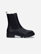 Immaculate Vegan - NAE Vegan Shoes Vikky Women's Vegan Leather Tall Ankle Chelsea Boots | Black UK3 / EU36 / US5