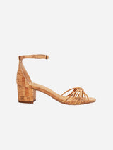 NAE Vegan Shoes Ange Cork Vegan Heeled Sandals | Beige UK8 / EU42 / US10