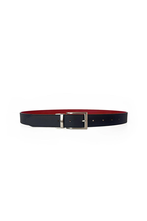 Canussa Reversible Vegan Leather Belt | Black & Red