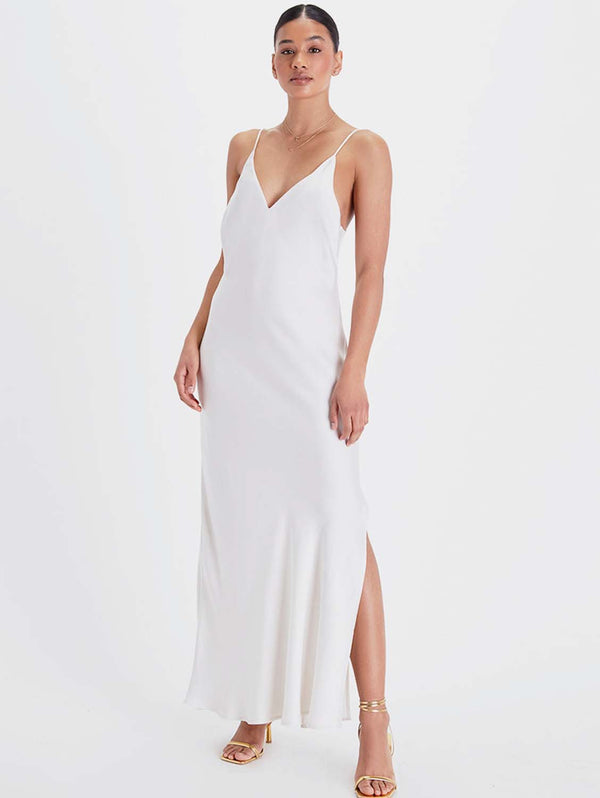 Neu Nomads Bias Slip Gown Snow White / L