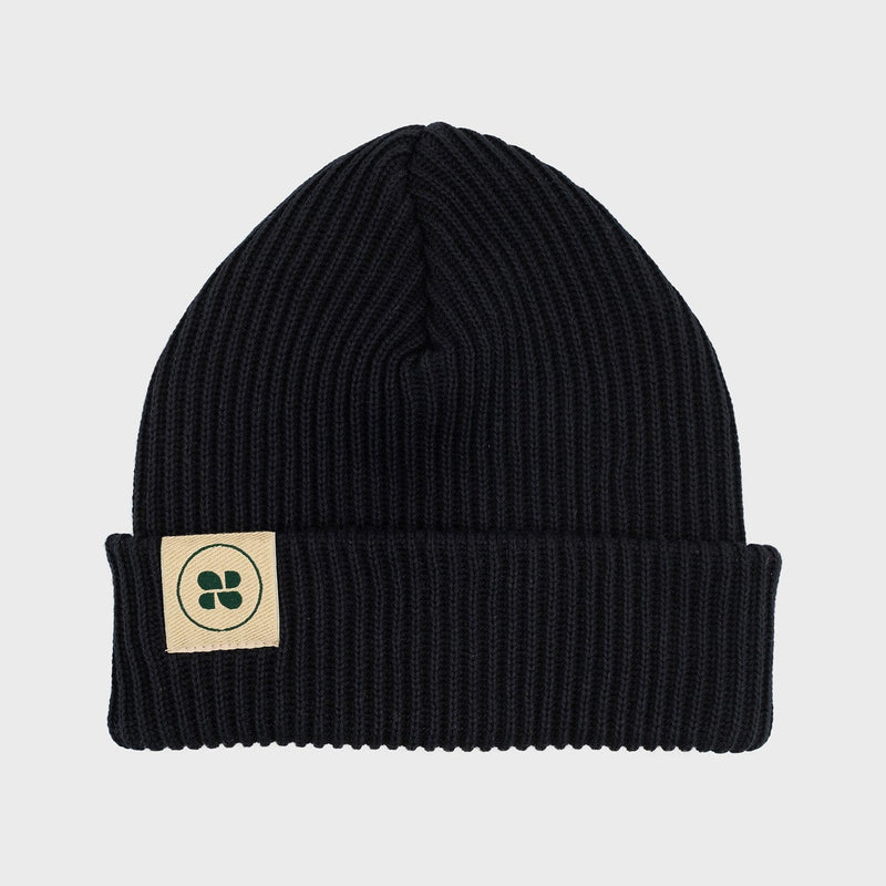 New Orchard Winter Vegan Beanie Charcoal Black