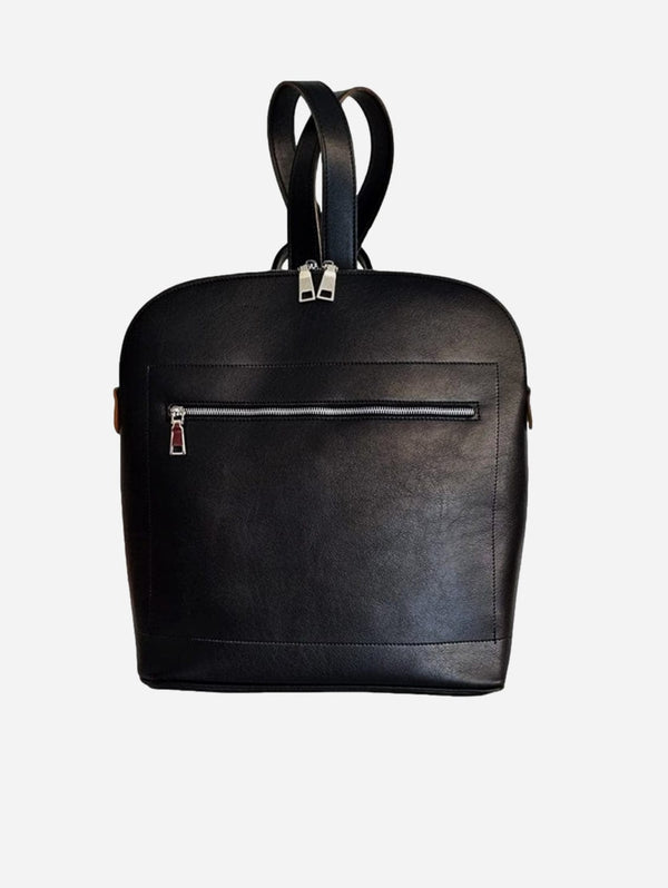 NOAH - Italian Vegan Shoes Bellagio Vegan Leather Backpack | Black Black