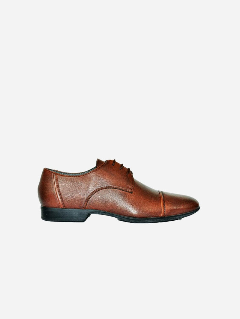 NOAH - Italian Vegan Shoes Roberto Men's Nappa Vegan Leather | Brown Cognac / UK5.5 / EU39 / US6