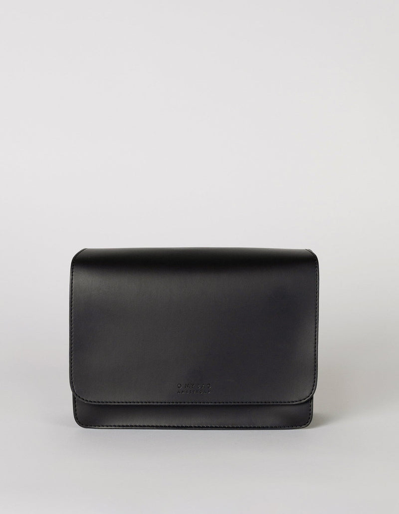 O My Bag Audrey Apple Leather Vegan Crossbody | Black Black / Vegan Uppeal™ / Medium