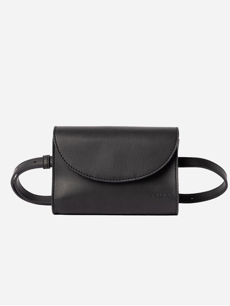 O My Bag Sanne Apple Leather Vegan Belt Bag | Black Black / Vegan Uppeal™