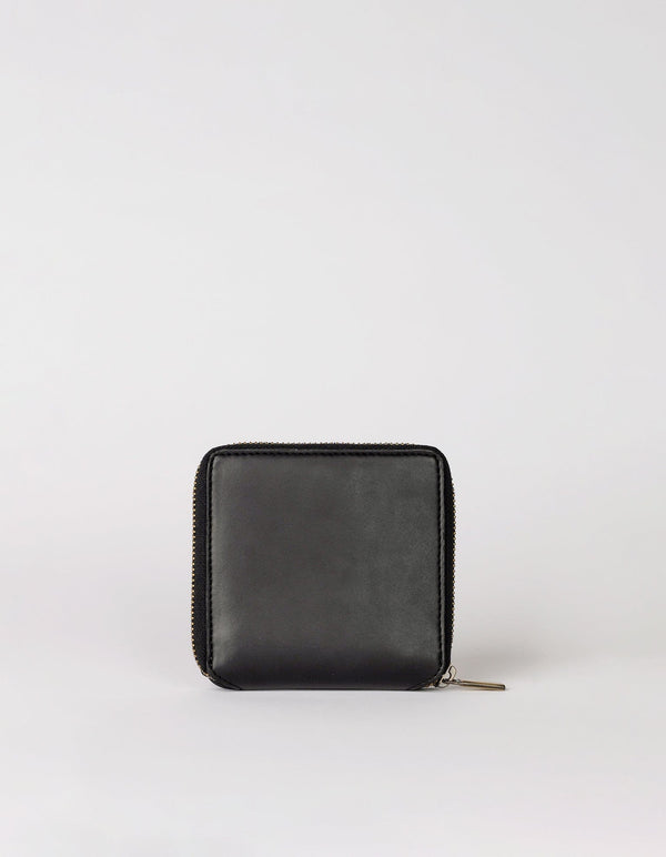 O My Bag Sonny Square Wallet - Black Vegan Uppeal™ Black / Vegan Uppeal™ / Small