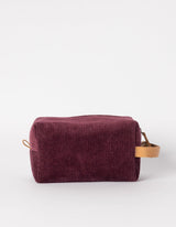 Immaculate Vegan - O My Bag Ted Large Corduroy & Vegan Apple Leather Travel Case | Burgundy Burgundy / Vegan Uppeal™ / Large