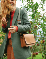 Immaculate Vegan - O My Bag Audrey Apple Leather Vegan Crossbody | Brown Cognac / Vegan Uppeal™ / Medium