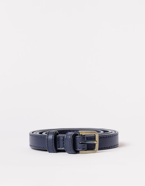 O My Bag Long Apple Leather Vegan Belt Bag Strap | Navy