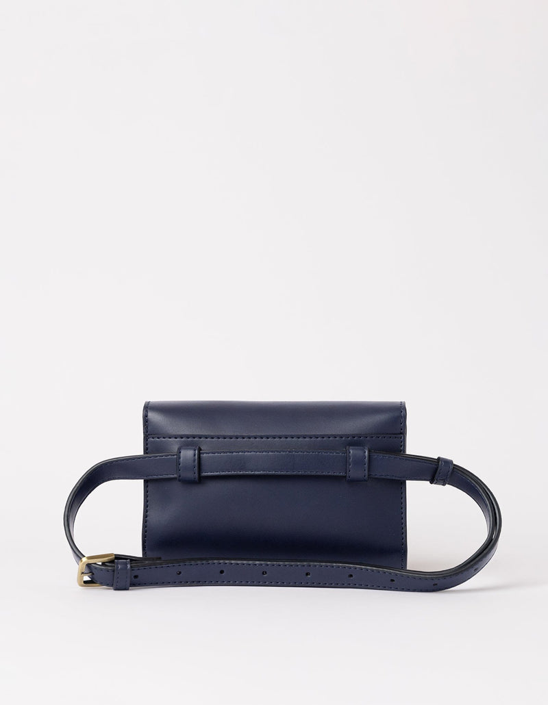 O My Bag Sanne Apple Leather Vegan Belt Bag | Navy Navy / Vegan Uppeal™