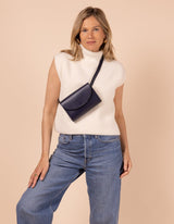 Immaculate Vegan - O My Bag Sanne Apple Leather Vegan Belt Bag | Navy Navy / Vegan Uppeal™