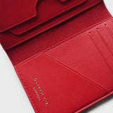 Immaculate Vegan - Oliver Co. London Premium RFID Apple Leather Compact Vegan Wallet | Chilli Red Chilli Red