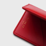 Immaculate Vegan - Oliver Co. London Premium RFID Apple Leather Compact Vegan Wallet | Chilli Red Chilli Red