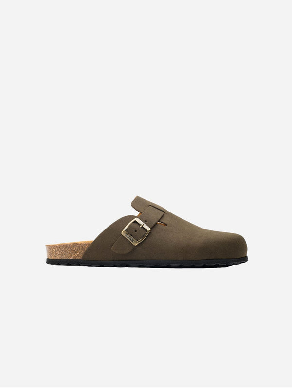 Taro Comfort Men's Vegan Footbed Slippers | Brown