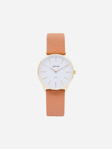 Immaculate Vegan - Votch Solar Classic Appleskin Vegan Leather Watch | Gold & Tan Watch