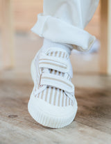 Immaculate Vegan - PAIZO SELENE, Stripe Velcro Sneakers