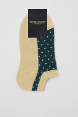 Immaculate Vegan - Peper Harow Polka Women's Organic Trainer Socks Bundle - Ocean & Beige