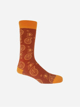 Immaculate Vegan - Peper Harow Paisley Men's Organic Cotton Socks | Burnt Orange