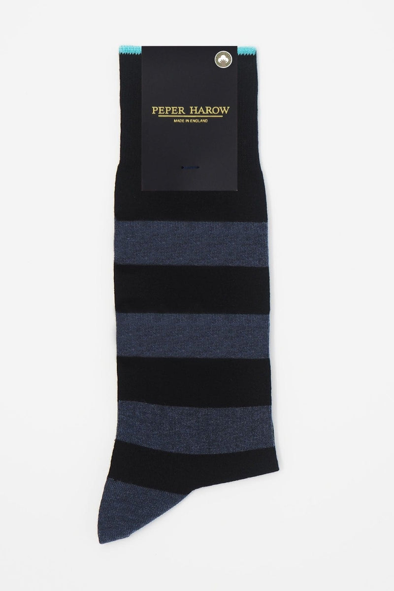 Peper Harow Equilibrium Organic Men's Socks - Black