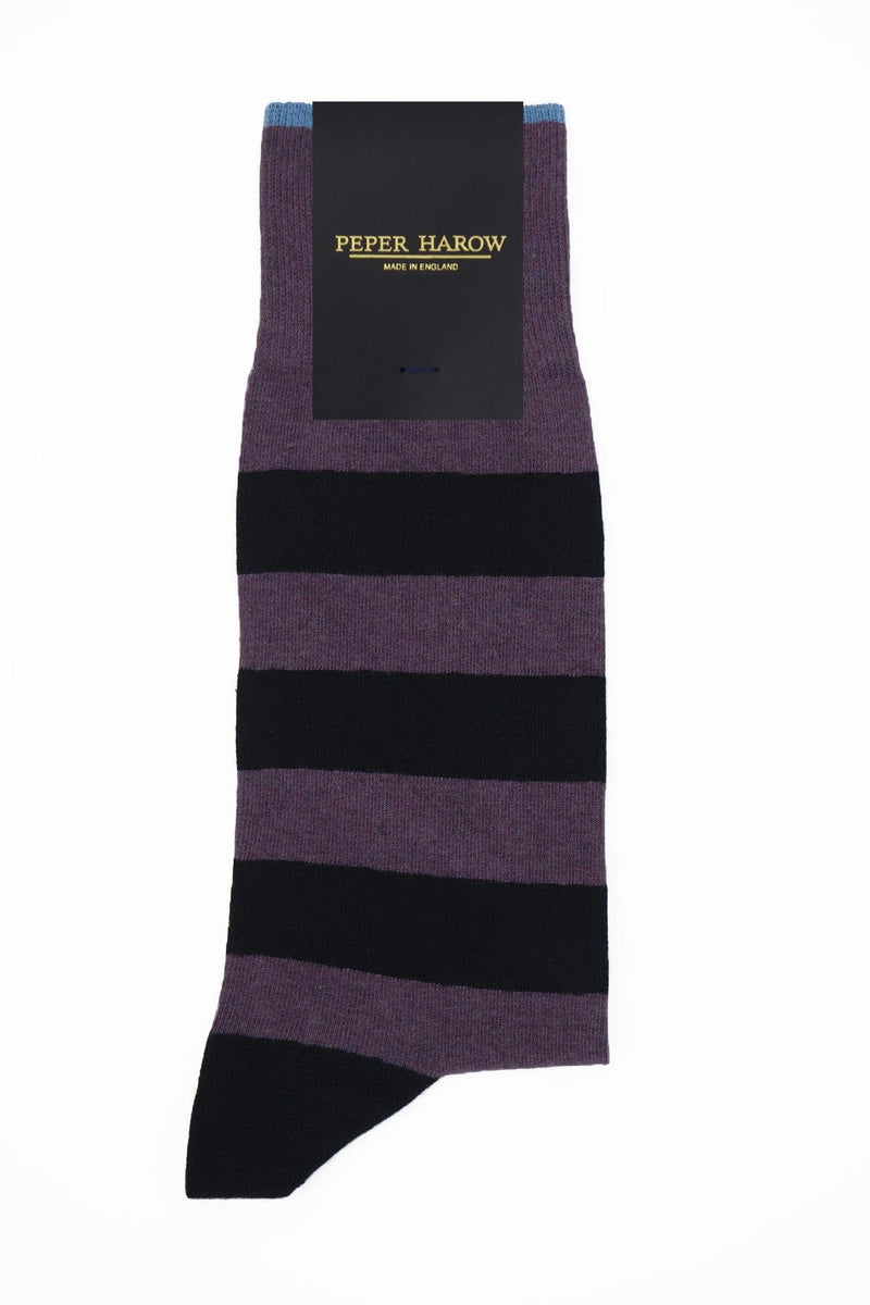 Peper Harow Equilibrium Organic Men's Socks - Purple