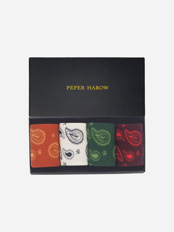 Peper Harow Paisley Men's Organic Cotton Sock Gift Box | Mutliple Colours