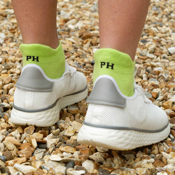 Men’s Organic Cotton Sport Trainer Sock 3 Pack | Neon, Burgundy, Navy