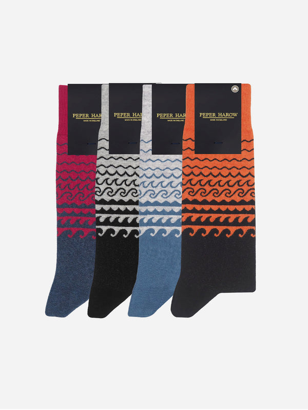 Wave Men’s Organic Cotton Sock Bundle | Multiple Colours