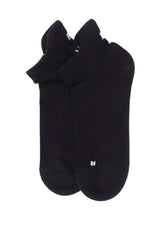 Immaculate Vegan - Peper Harow Organic Men's Trainer Sport Socks - Black