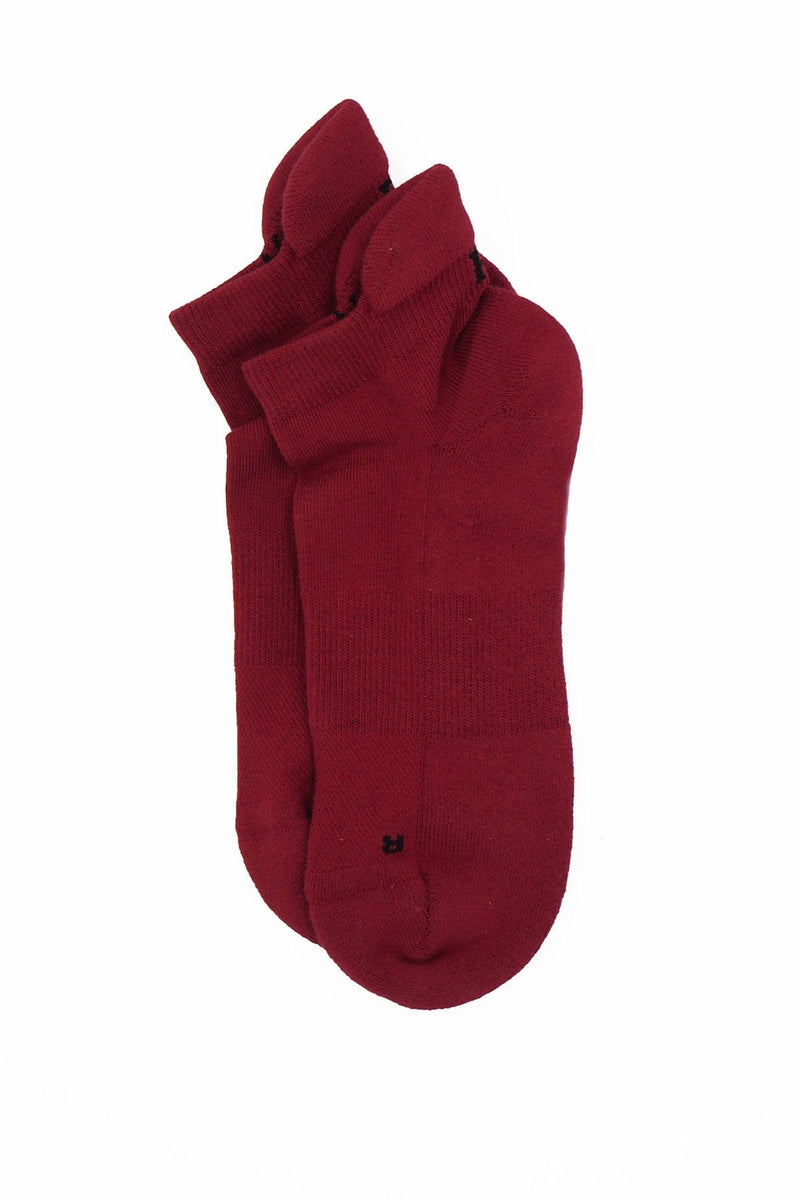 Peper Harow Organic Men's Trainer Sport Socks - Burgundy