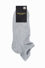 Immaculate Vegan - Peper Harow Organic Men's Trainer Sport Socks - Grey